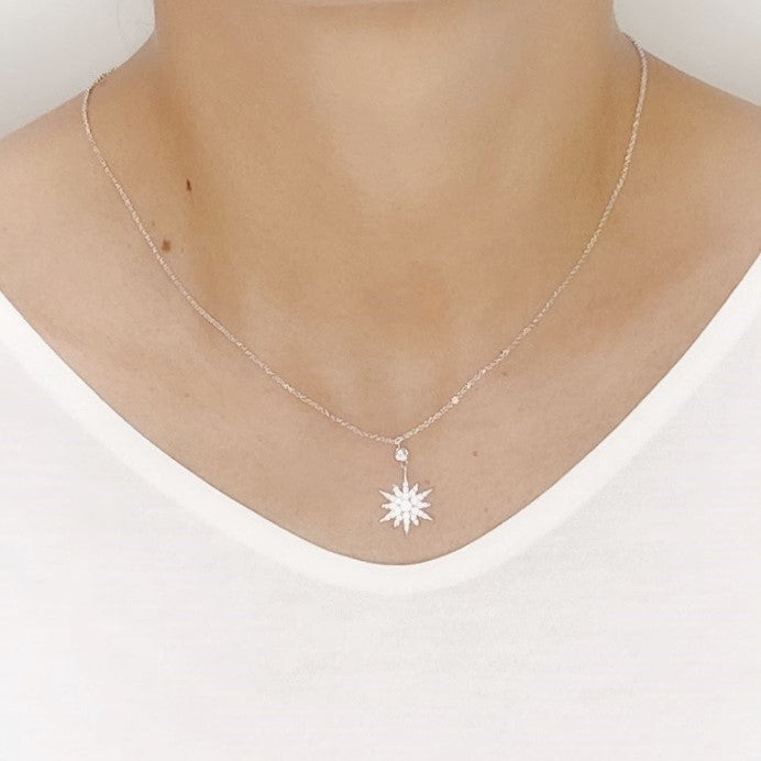 Star Cubic Zirconia Necklace.