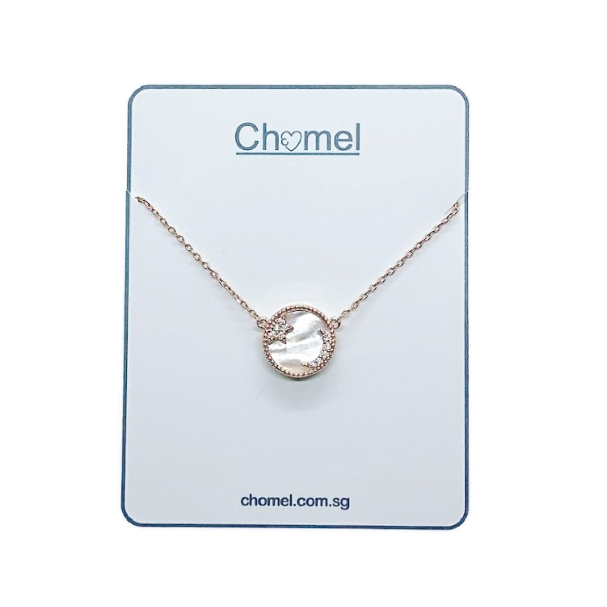 Moon & Star Mother of Pearl Necklace.