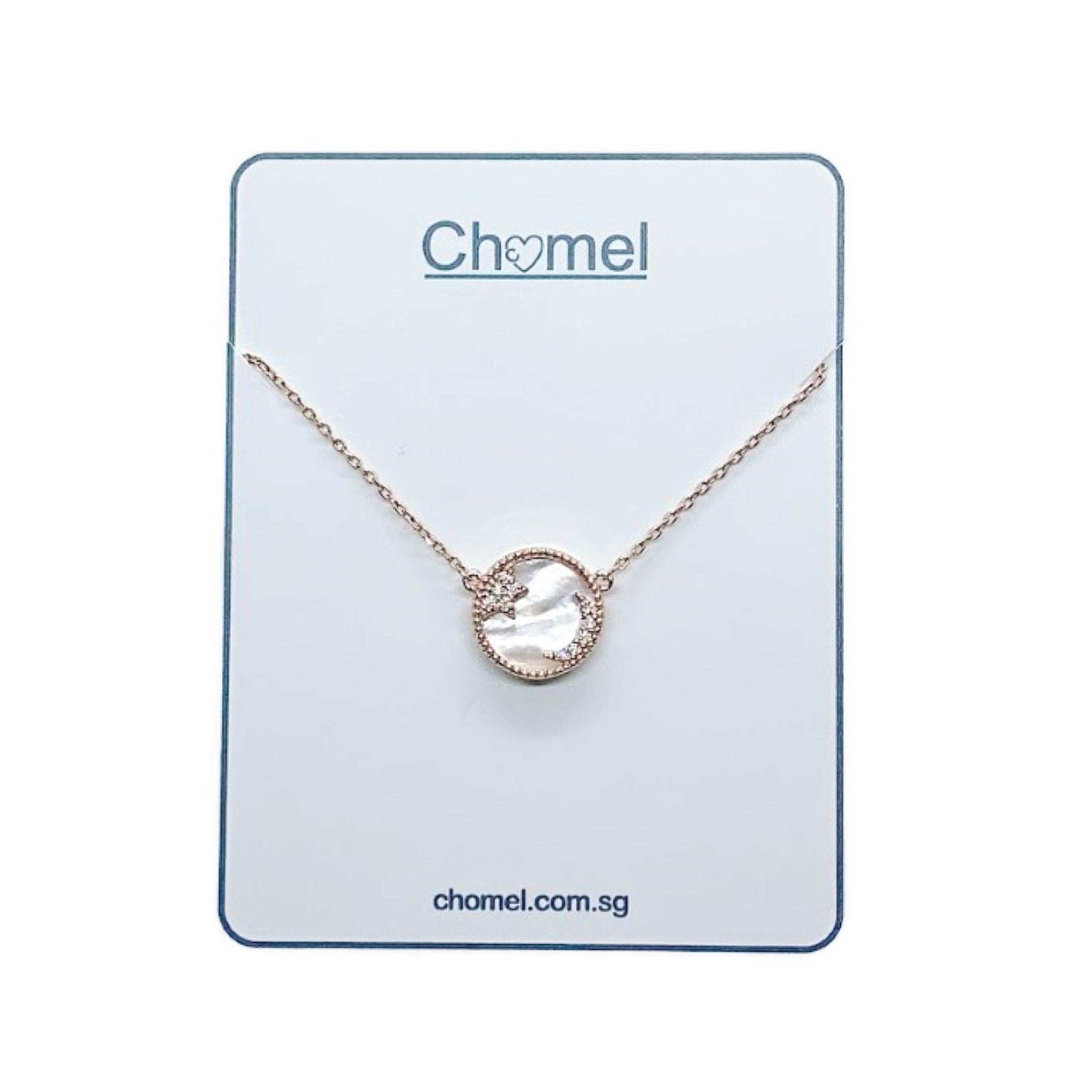 Moon & Star Mother of Pearl Necklace.