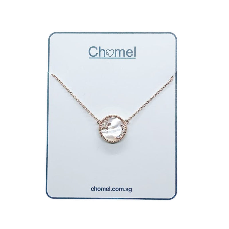 Moon & Star Mother of Pearl Necklace.