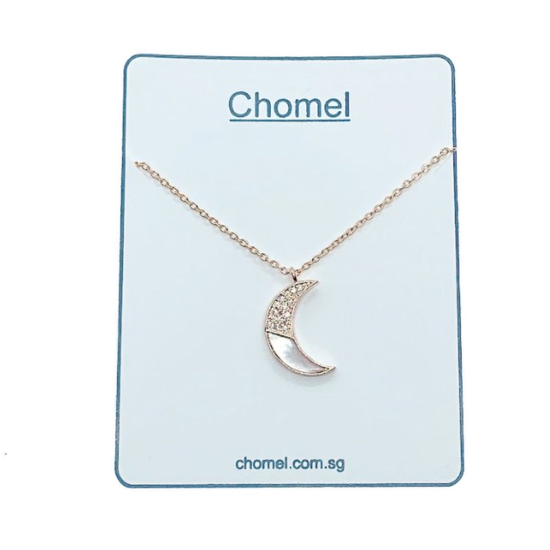 Moon Mother of Pearl Necklace.