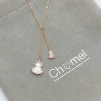 Gourd-Hulu Mother of Pearl Necklace.