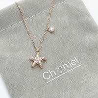 Starfish Cubic Zirconia Necklace.