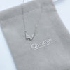 Butterfly Cubic Zirconia Necklace.