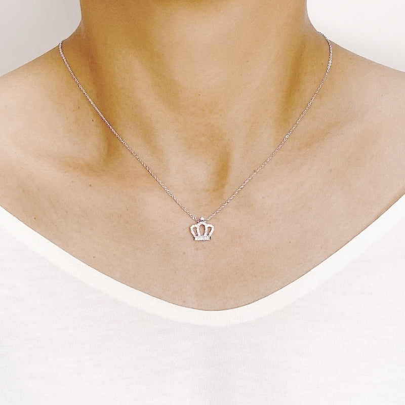 Crown Cubic Zirconia Necklace.