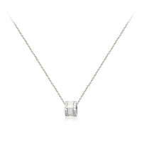 Tunnel Mother of Pearl Cubic Necklace.