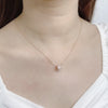 Tunnel Mother of Pearl Cubic Necklace.