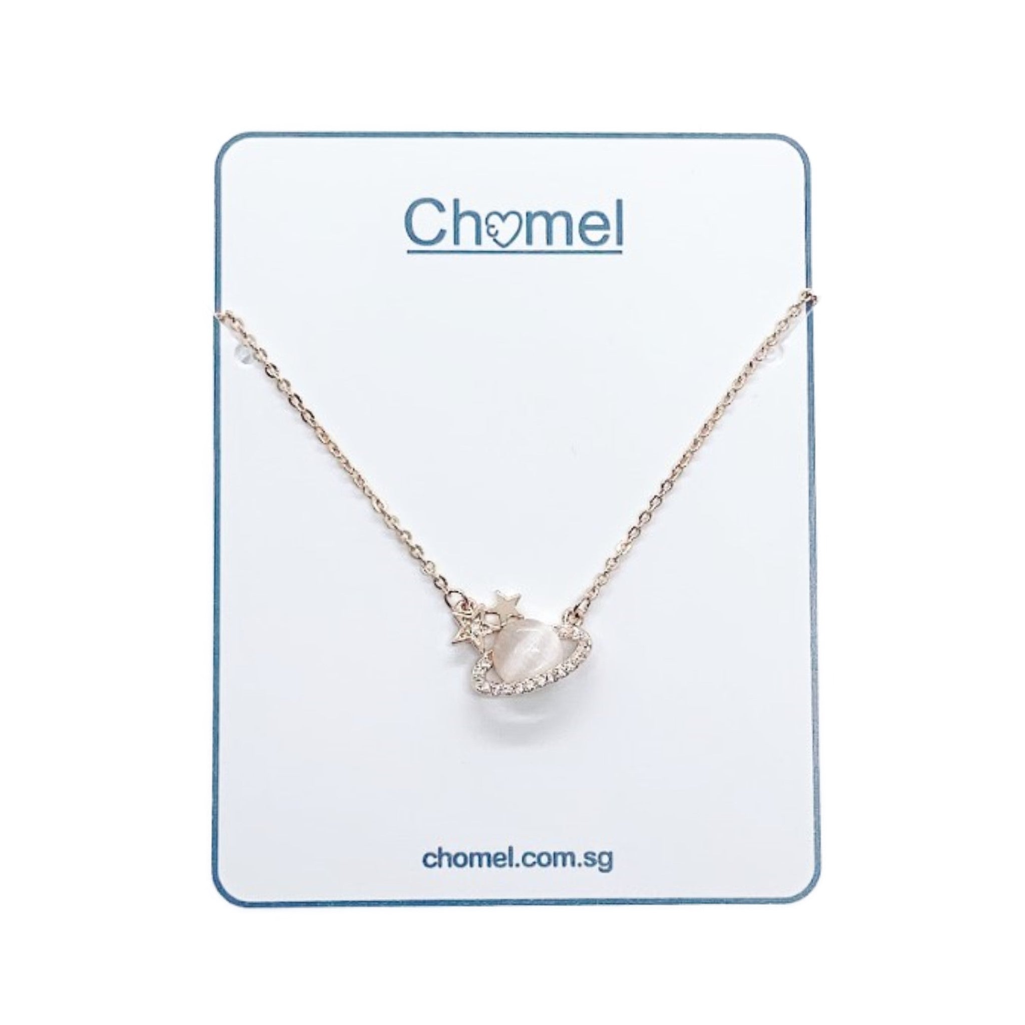 Planet Cubic Zirconia Necklace.