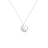 Moon & Star Cubic Zirconia Necklace - CHOMEL