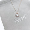 Moon & Star Cubic Zirconia Necklace.