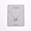 Ribbon Cubic Zirconia Necklace.