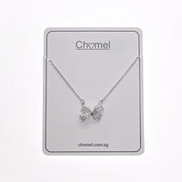 Ribbon Cubic Zirconia Necklace.