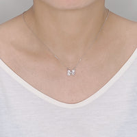 Ribbon Cubic Zirconia Necklace.