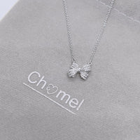 Ribbon Cubic Zirconia Necklace.