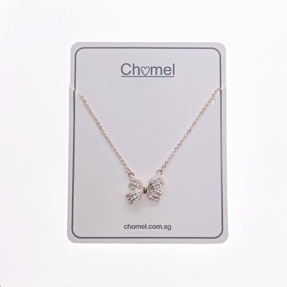 Ribbon Cubic Zirconia Necklace.