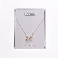 Ribbon Cubic Zirconia Necklace.