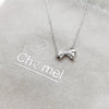 Ribbon Cubic Zirconia Necklace.