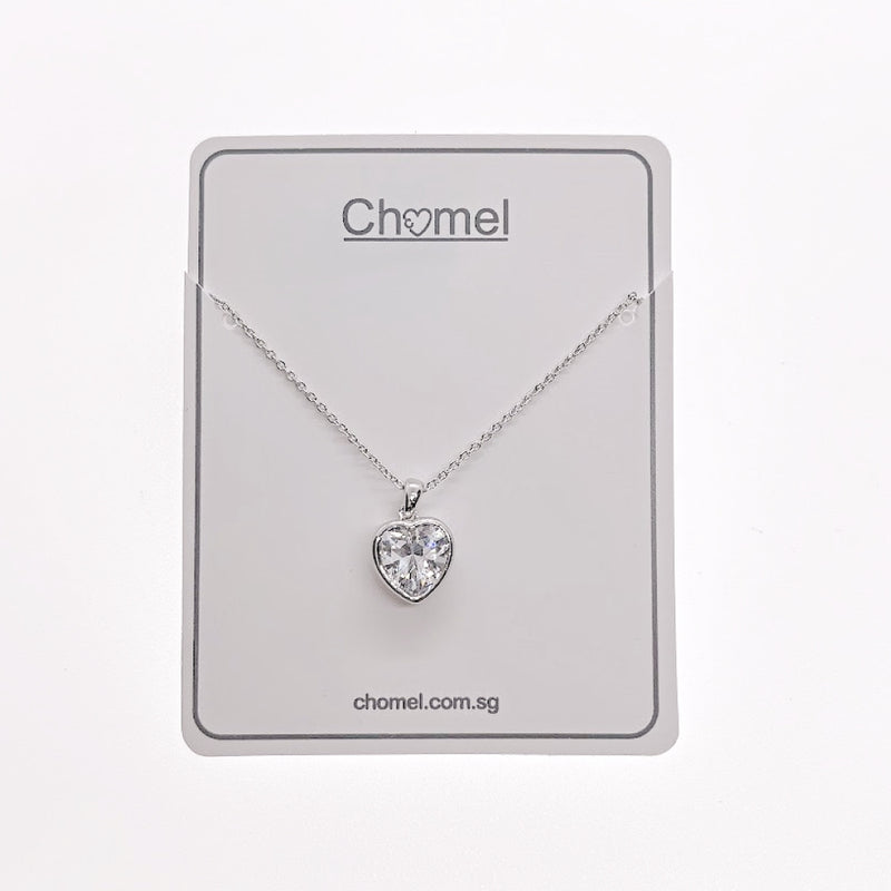 Heart Cubic Zirconia Necklace.