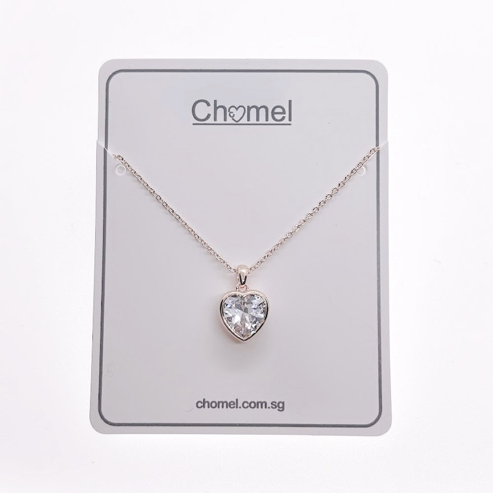 Heart Cubic Zirconia Necklace.