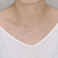 Heart Cubic Zirconia Necklace.