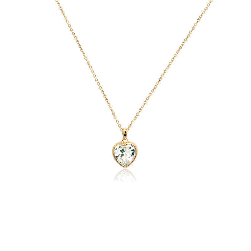 Heart Cubic Zirconia Necklace - CHOMEL