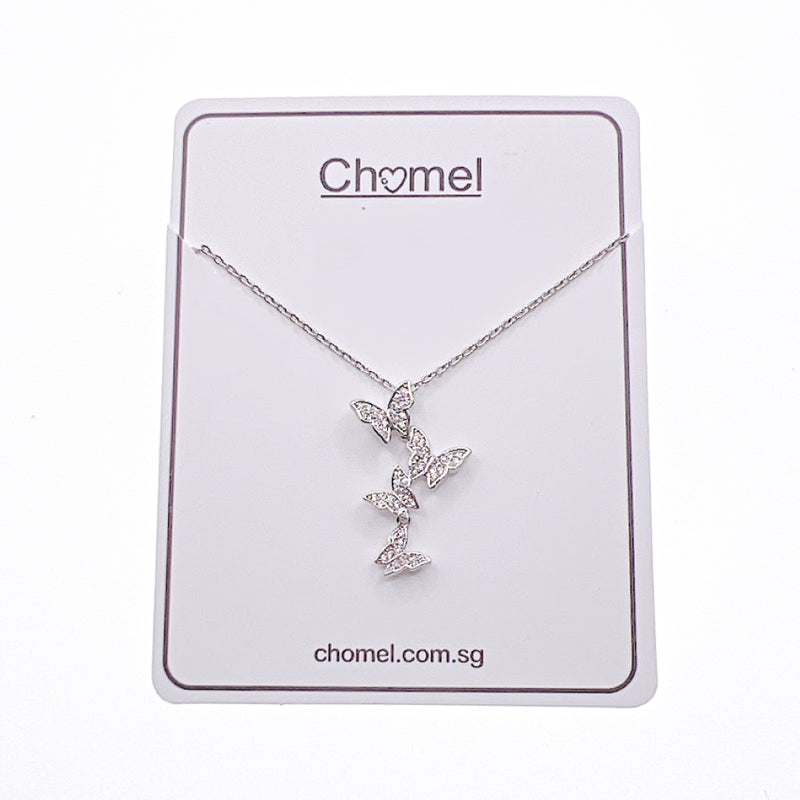 Butterfly Cubic Zirconia Necklace - CHOMEL