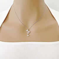 Butterfly Cubic Zirconia Necklace - CHOMEL