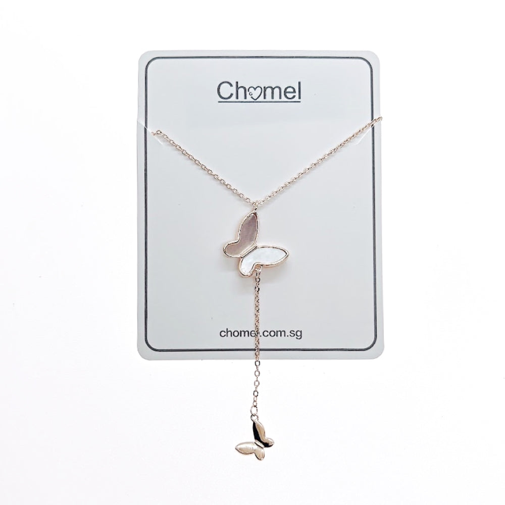 Butterfly Mother of Pearl Necklace - CHOMEL