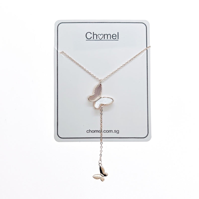 Butterfly Mother of Pearl Necklace - CHOMEL