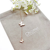 Butterfly Mother of Pearl Necklace - CHOMEL