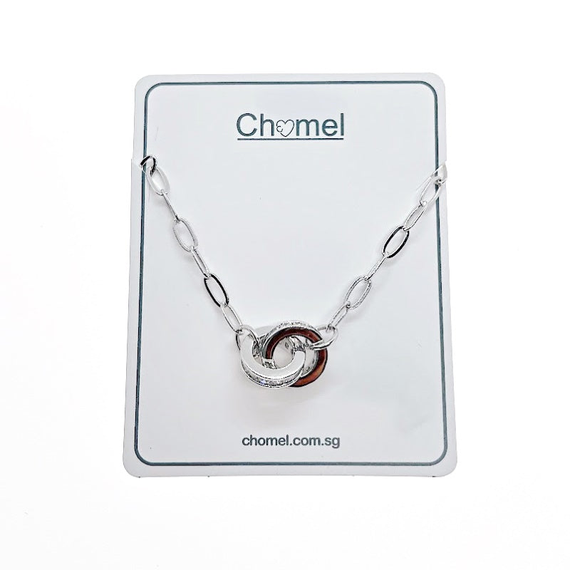 Interlocking Cubic Zirconia Necklace - CHOMEL