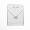 Ribbon Cubic Zirconia Necklace - CHOMEL