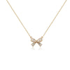 CHOMEL Cubic Zirconia Ribbon Rosegold Necklace