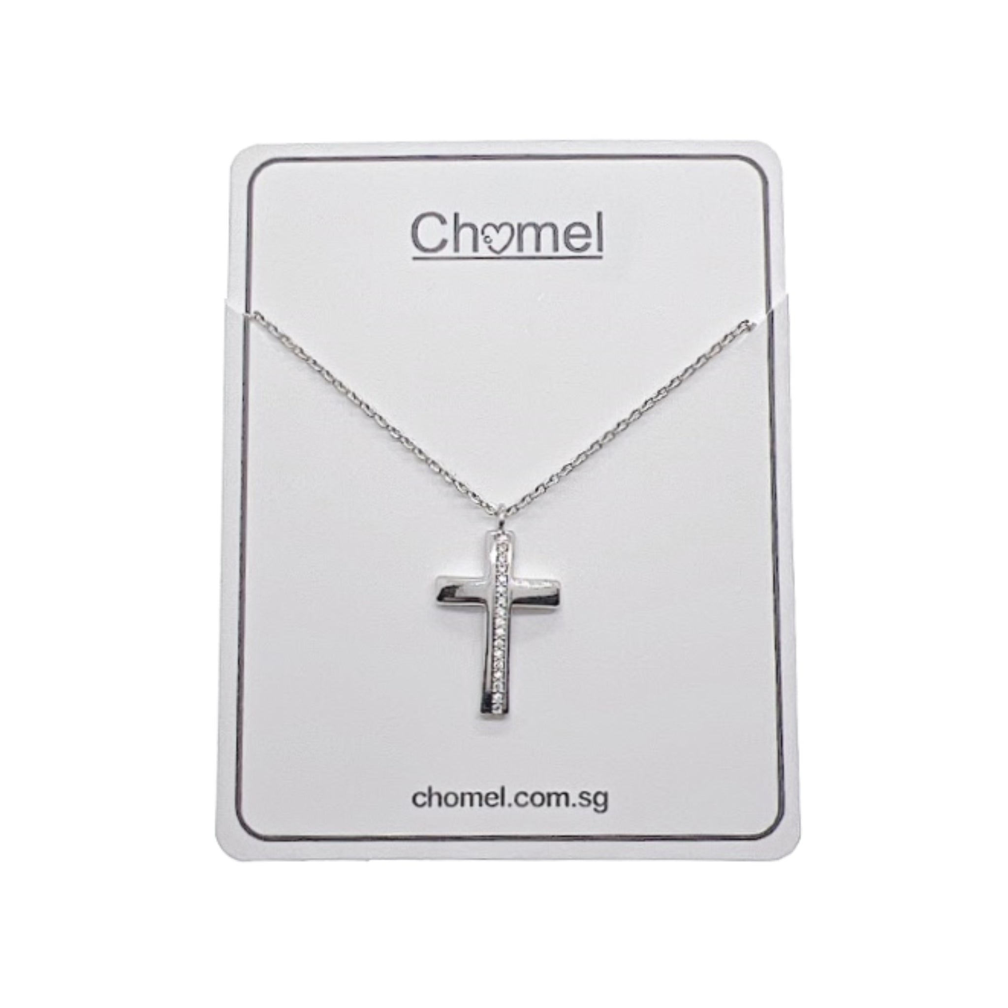 Cross Cubic Zirconia Necklace - CHOMEL