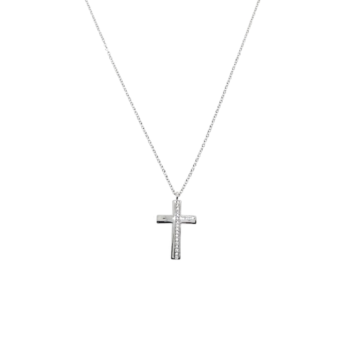 Cross Cubic Zirconia Necklace - CHOMEL