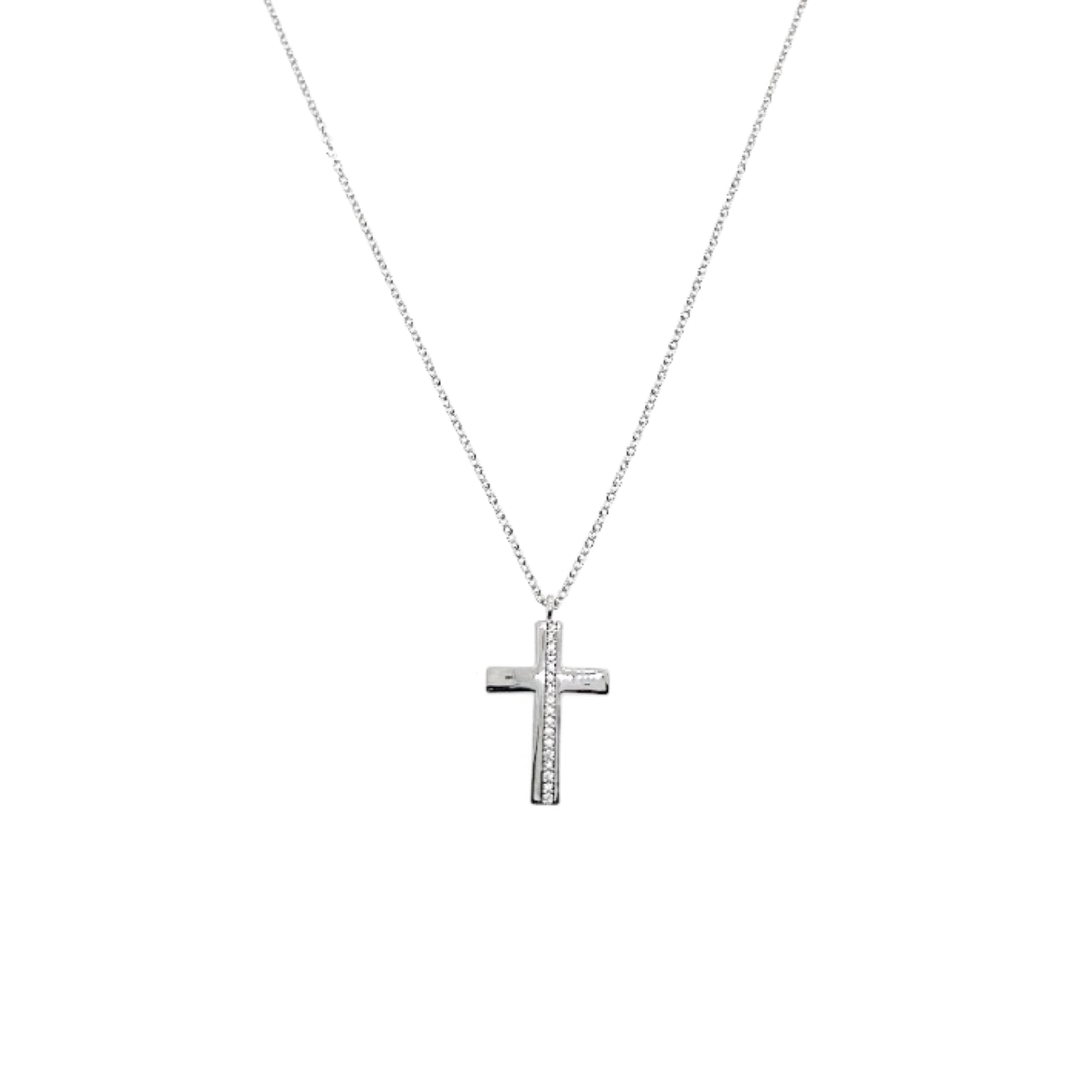 Cross Cubic Zirconia Necklace - CHOMEL