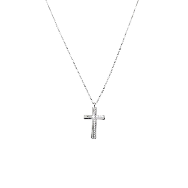 Cross Cubic Zirconia Necklace - CHOMEL