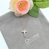 Cross Cubic Zirconia Necklace - CHOMEL