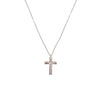 CHOMEL Cubic Zirconia Cross Rosegold Necklace