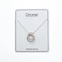 Interlocking  Cubic Zirconia Necklace - CHOMEL