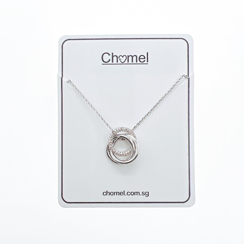 Interlocking  Cubic Zirconia Necklace - CHOMEL