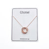 Interlocking  Cubic Zirconia Necklace - CHOMEL