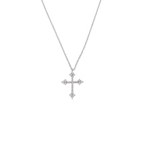 Cross Cubic Zirconia Pendant Necklace - CHOMEL