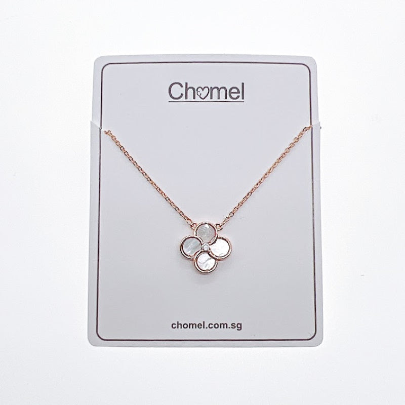 Mother of Pearl Clover Leaf Necklace - CHOMEL