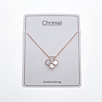 Mother of Pearl Clover Leaf Necklace - CHOMEL