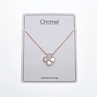 Mother of Pearl Clover Leaf Necklace - CHOMEL