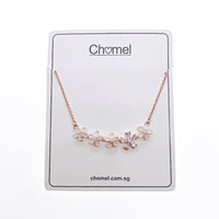 Flower Cubic Zirconia Necklace - CHOMEL