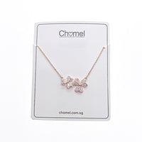 Leaf Cubic Zirconia Necklace - CHOMEL