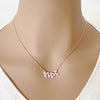 Leaf Cubic Zirconia Necklace - CHOMEL