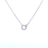 Interlocking Round Cubic Zirconia Necklace